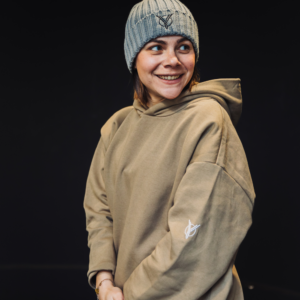 Sweatshirt eco-responsável com capuz oversize unissexo