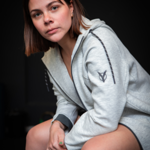 Casaco com capuz performance Mulher