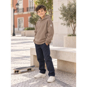 Sweatshirt Oversize Infantil com Capuz em Algodão Orgânico